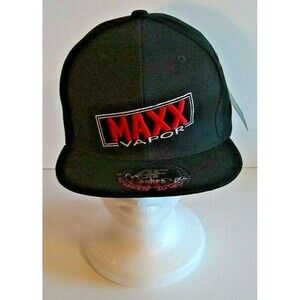 Academy Fits Maxx Vapor Men's Black Snapback Flat Bill Hat